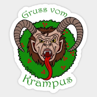 Gruss Vom Krampus Sticker